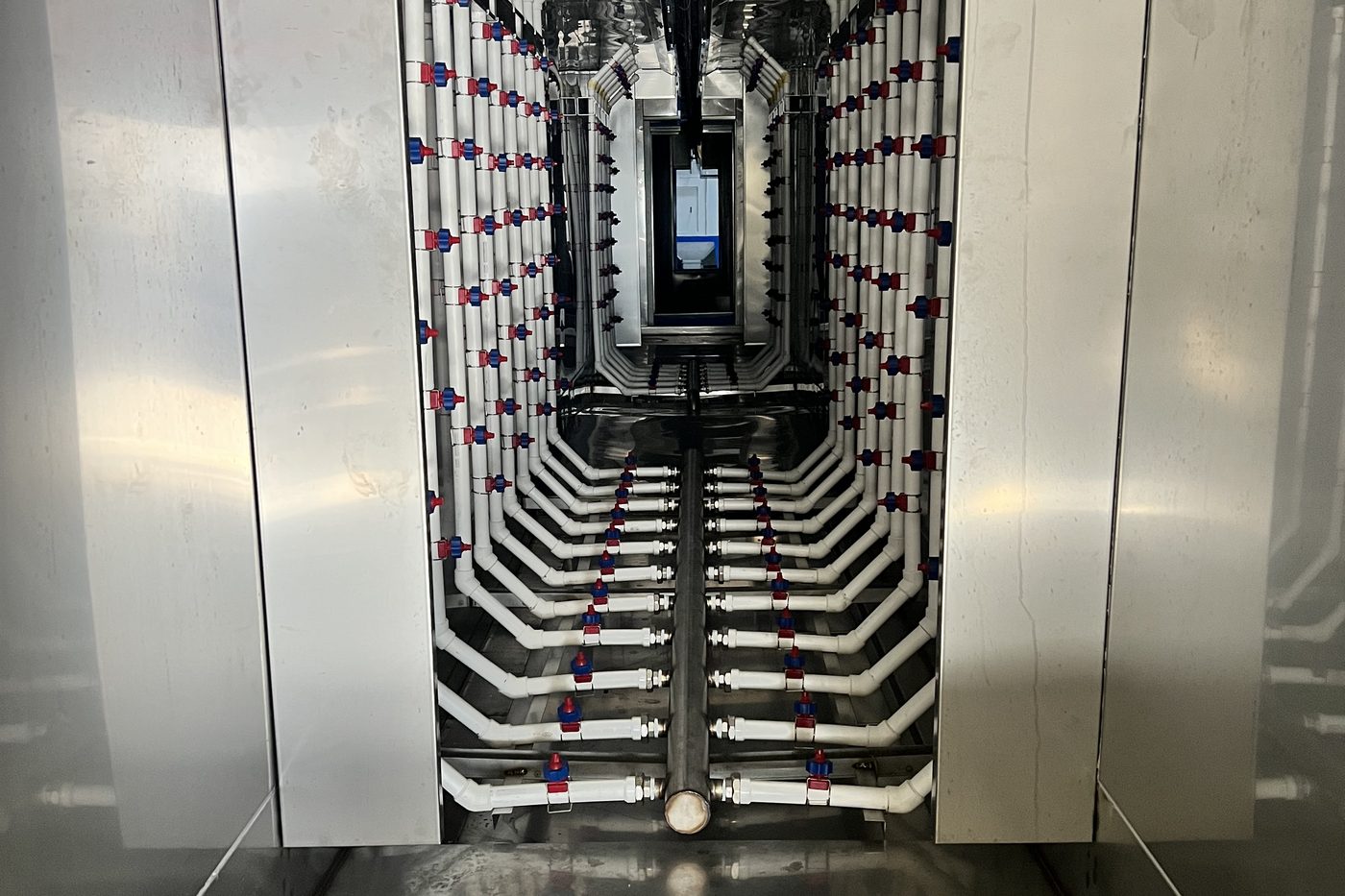 Automatic booth interior
